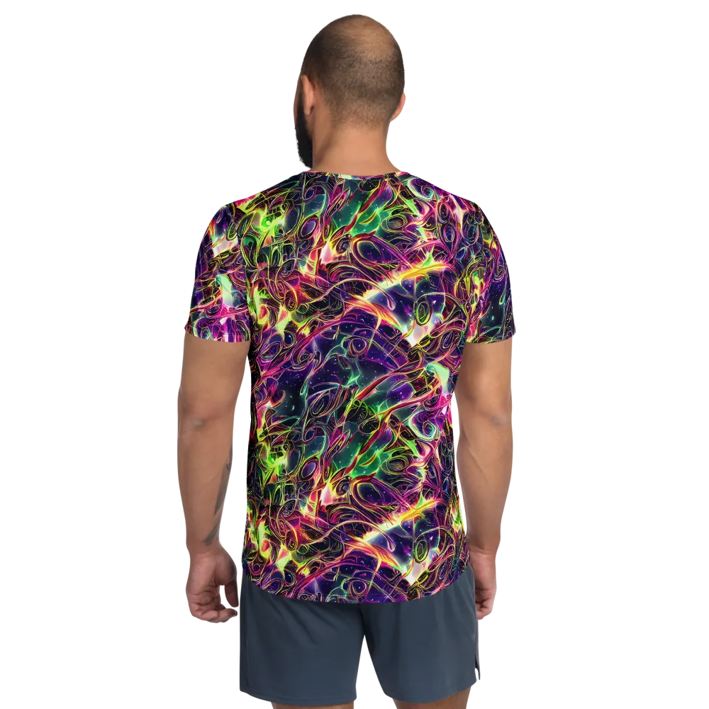 The Color Storm on Men's Athletic T-Shirt — Back