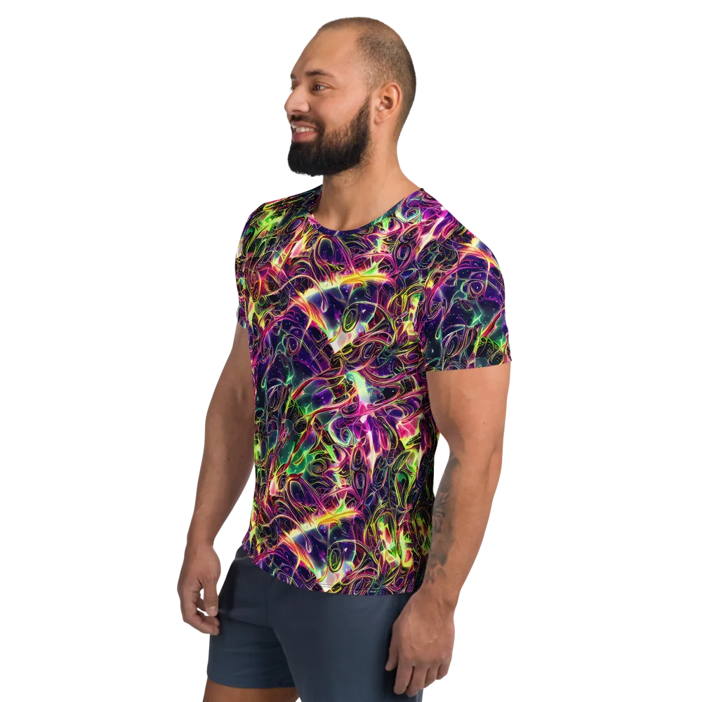 The Color Storm on Men's Athletic T-Shirt — Left