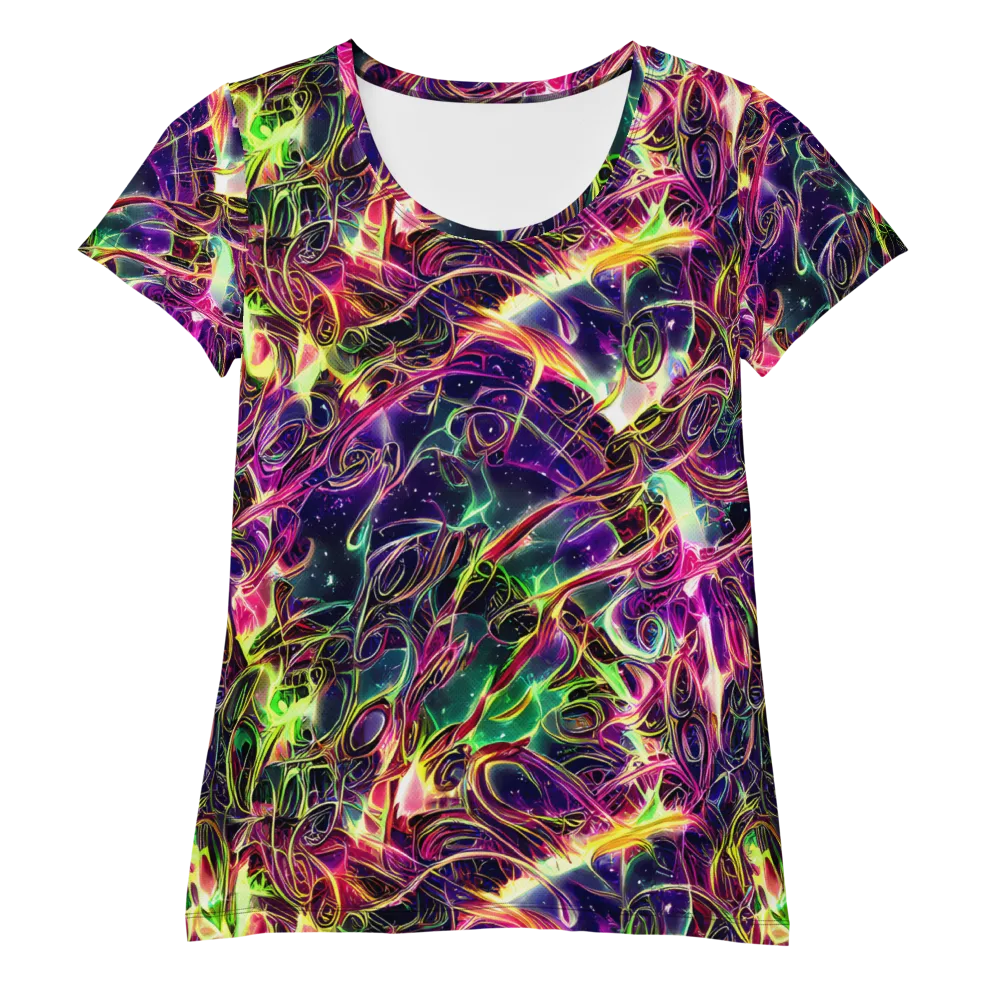The Color Storm on Women's Athletic T-Shirt — Front