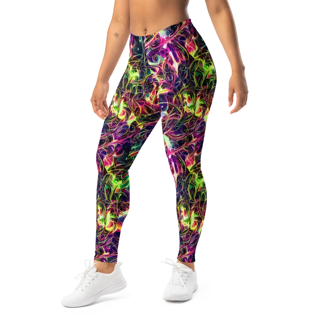 The Color Storm on Leggings — Left Front