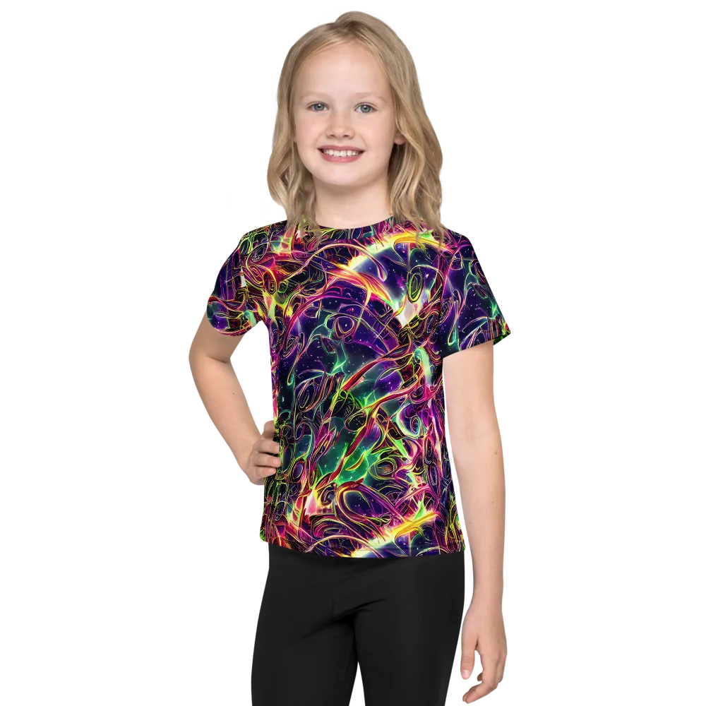 The Color Storm on Kids Crew Neck T-Shirt — Front