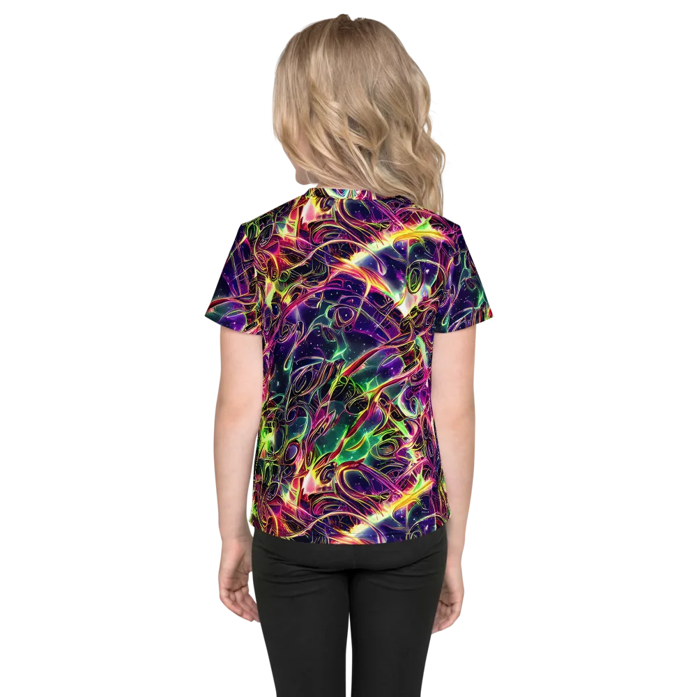The Color Storm on Kids Crew Neck T-Shirt — Back