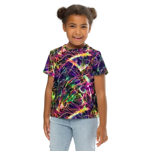 The Color Storm on a Kids Crew Neck T-Shirt