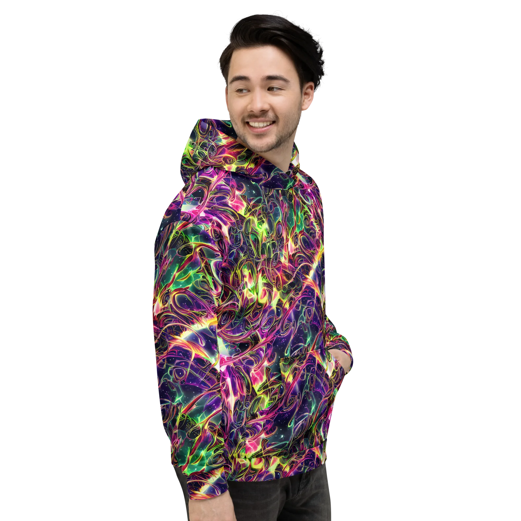 The Color Storm on Hoodie — Right