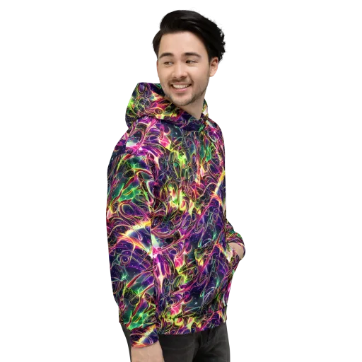 The Color Storm on a Hoodie