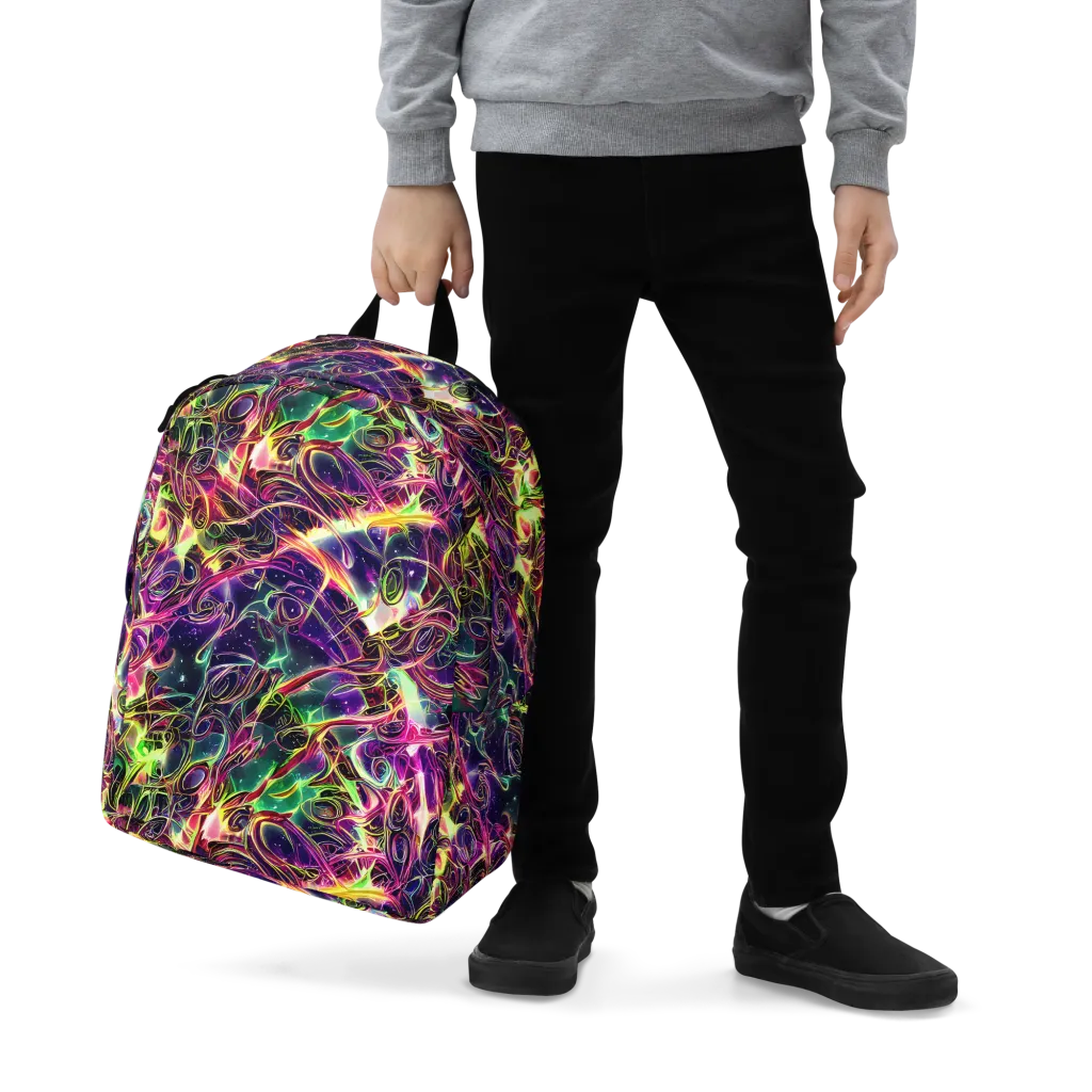 The Color Storm on Minimalist Backpack — Zoomed-in