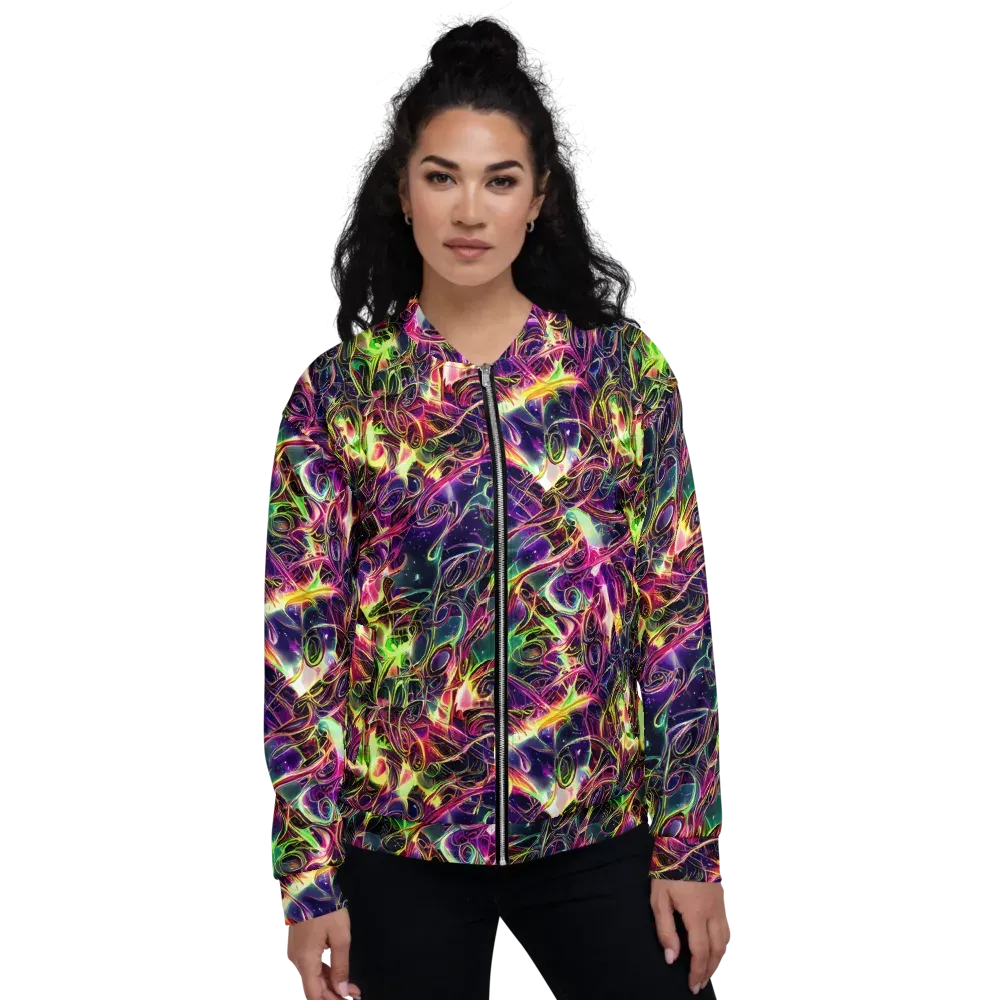 The Color Storm on Bomber Jacket — Front