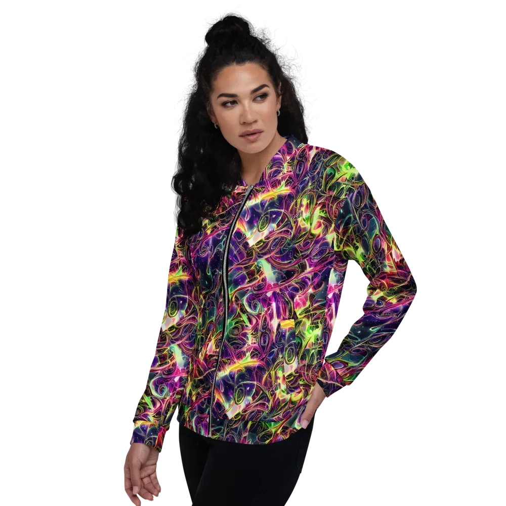 The Color Storm on Bomber Jacket — Left