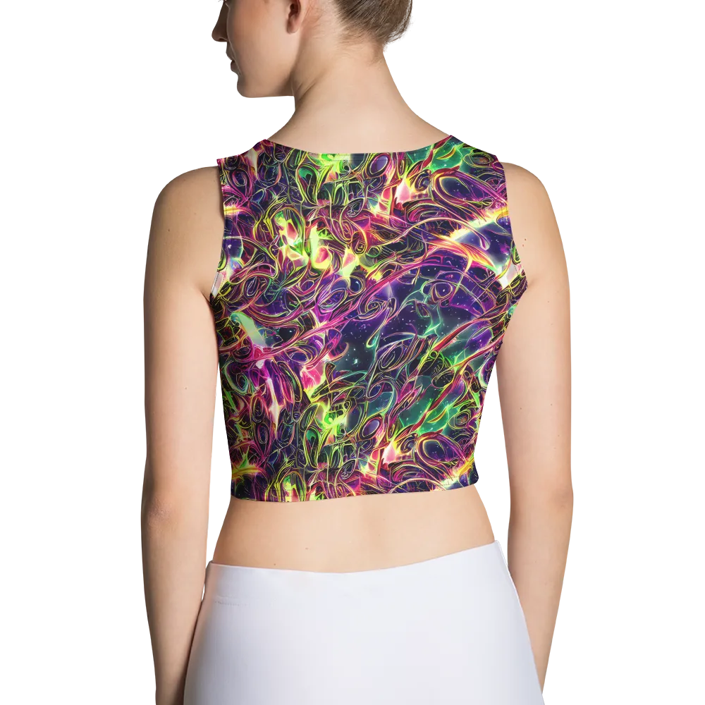 The Color Storm on Crop Top — Back