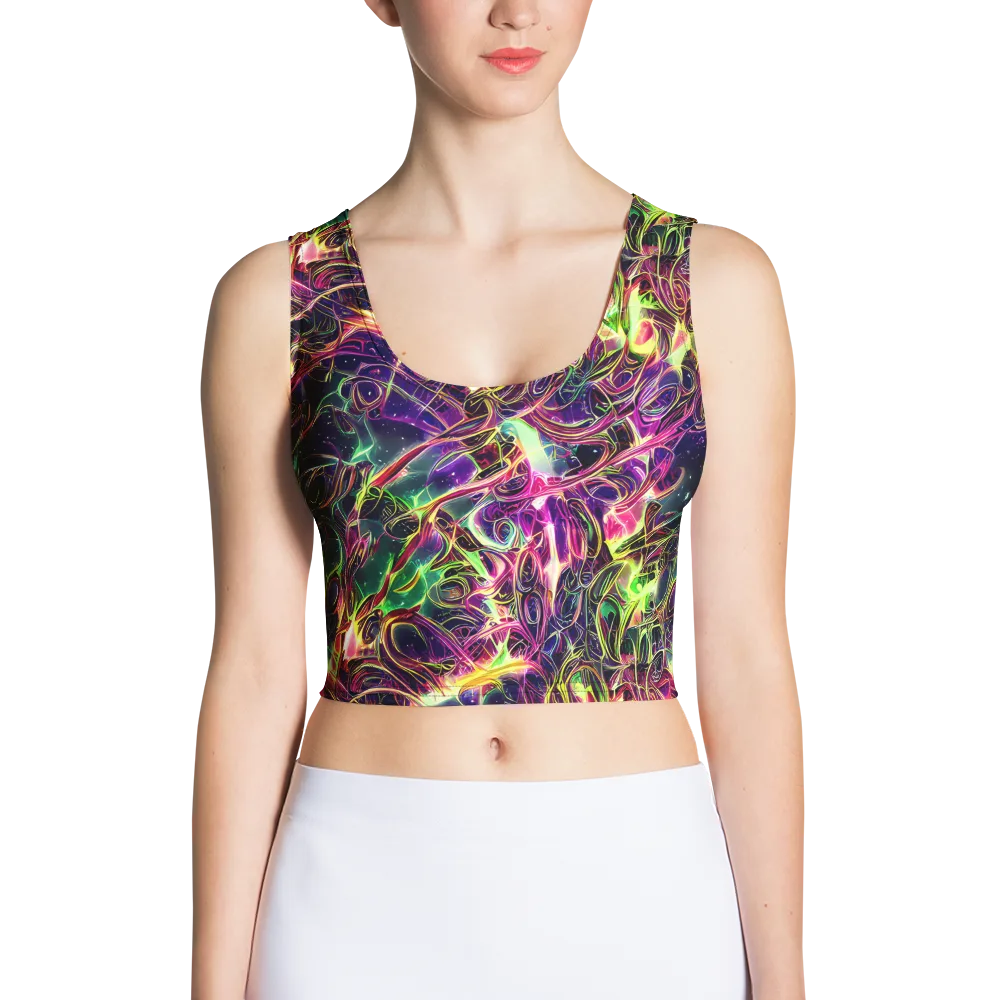 The Color Storm on Crop Top — Front