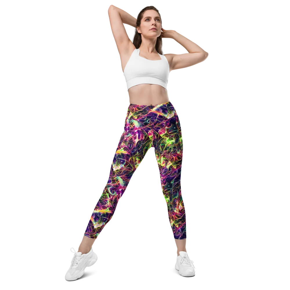 The Color Storm on Leggings with Pockets — Front