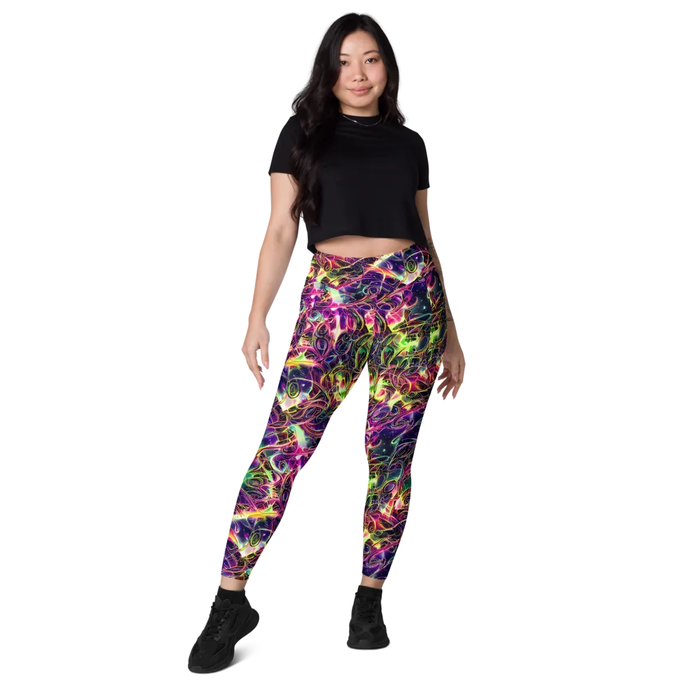 The Color Storm on Leggings with Pockets — Front