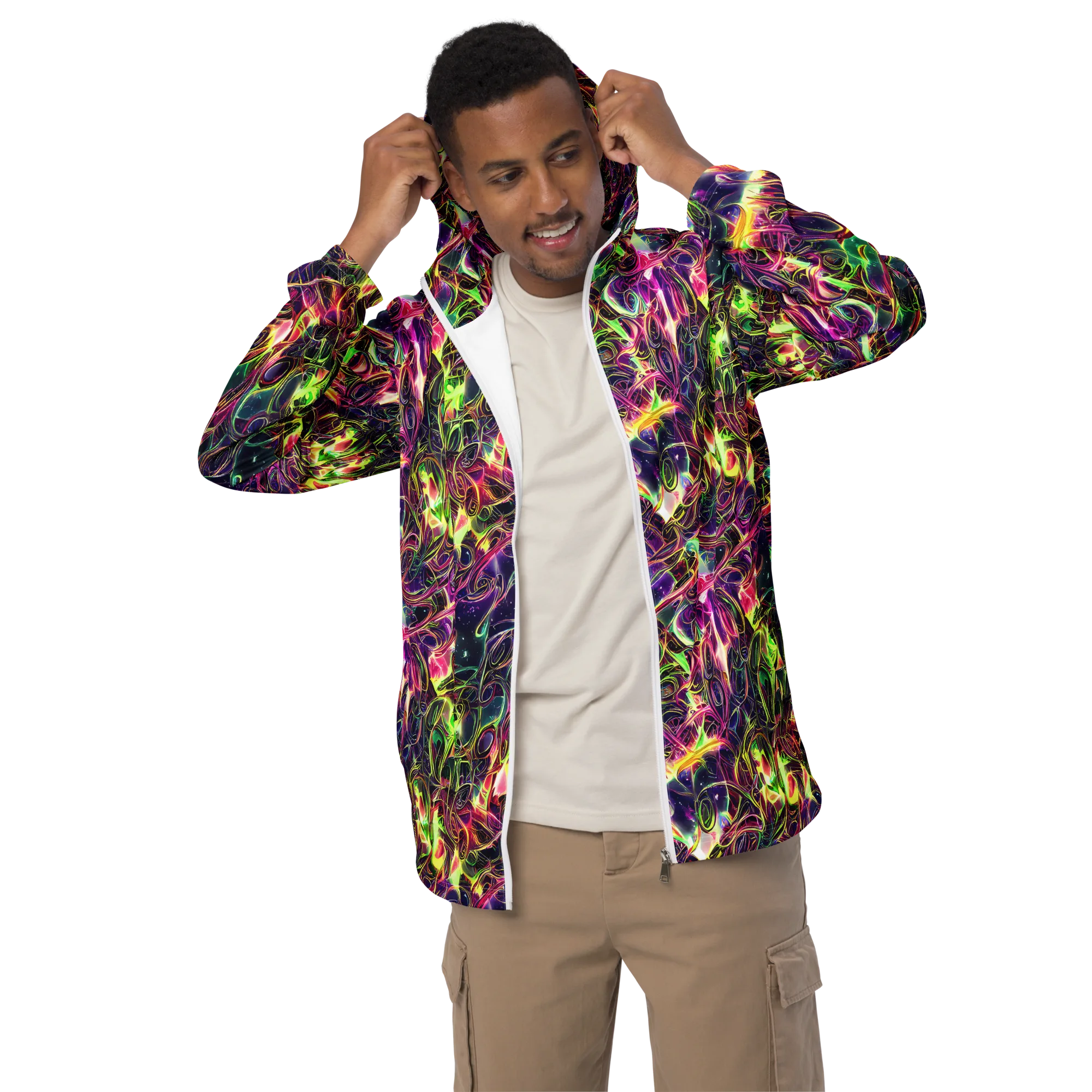 The Color Storm on Men's Windbreaker — Front