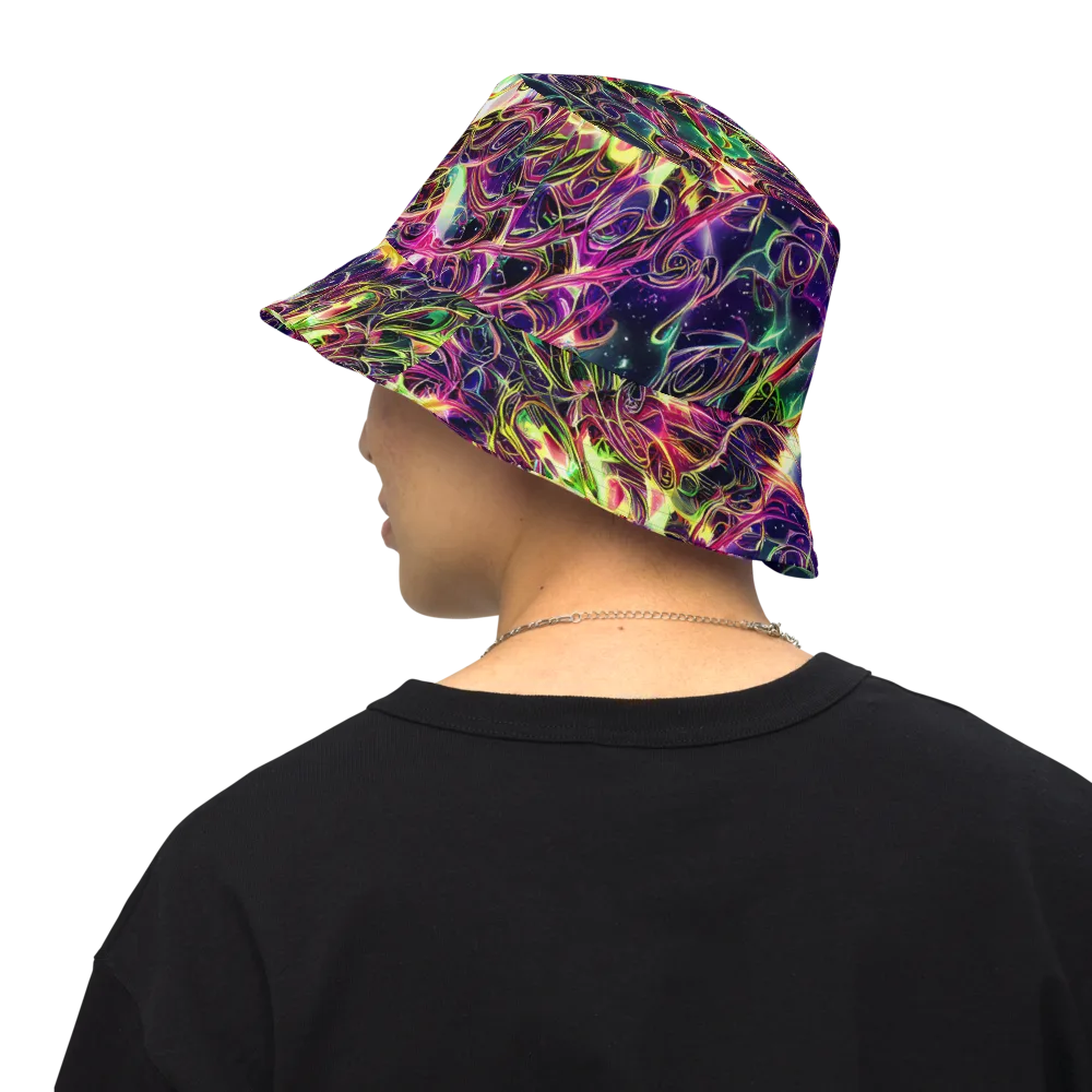 The Color Storm on Reversible Bucket Hat — Back Inside