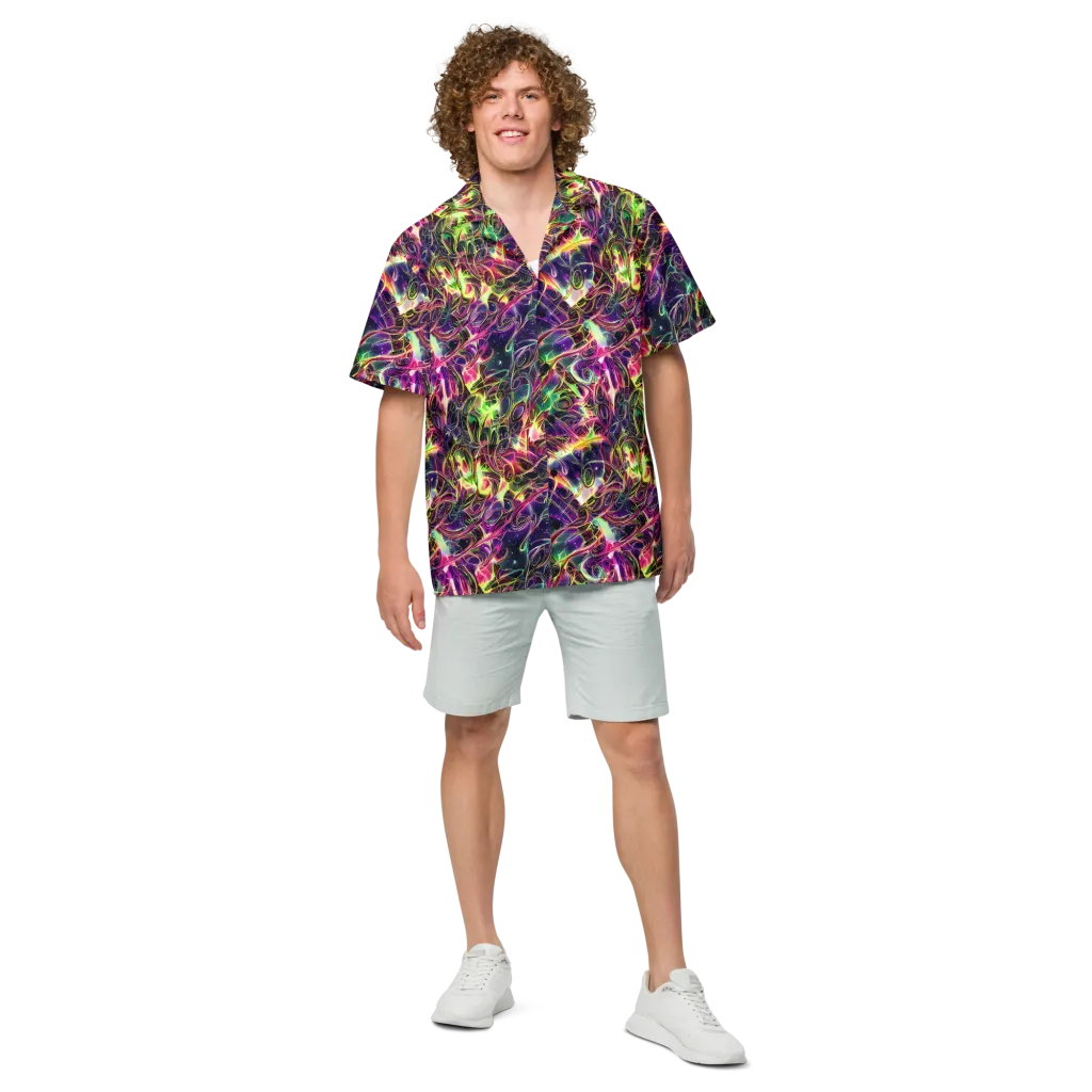 The Color Storm on Button Shirt — Front