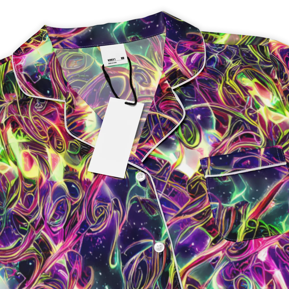 The Color Storm on Women's Short Sleeve Pajama Top — Product details