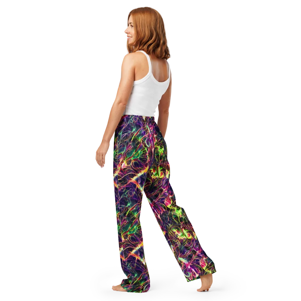 The Color Storm on Women's Pajama Pants — Back