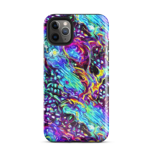 Electric Bloomscape on a Tough Case for iPhone®