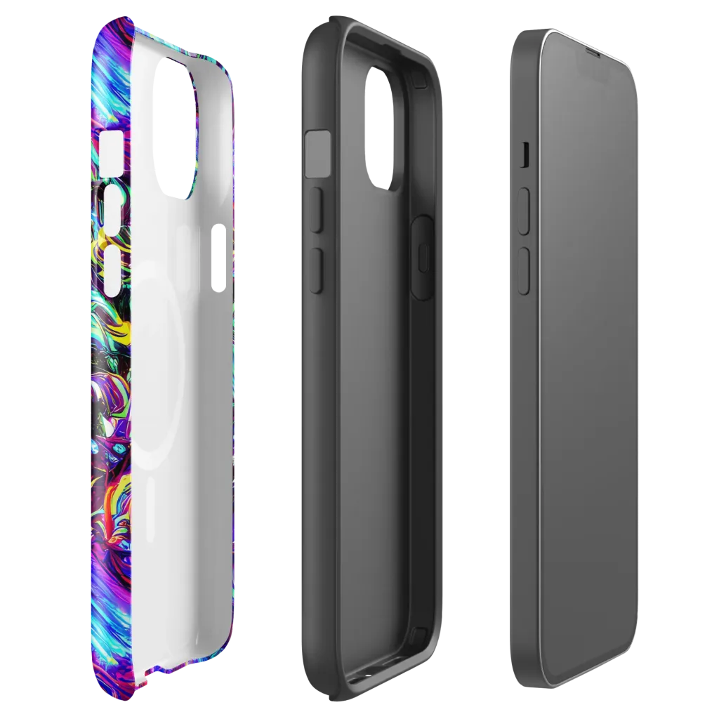 Electric Bloomscape on MagSafe Tough Case for iPhone® — Front
