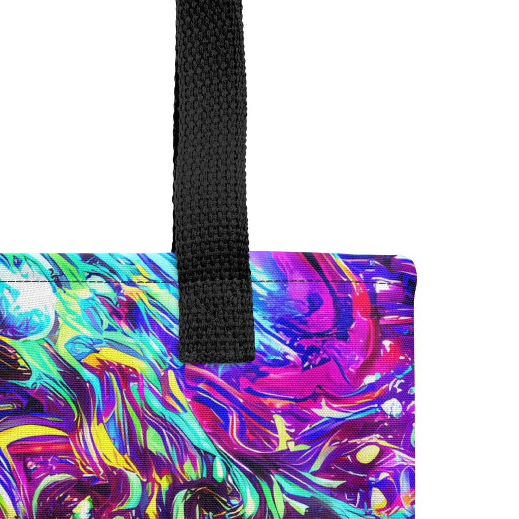 Electric Bloomscape on Tote Bag — Product details