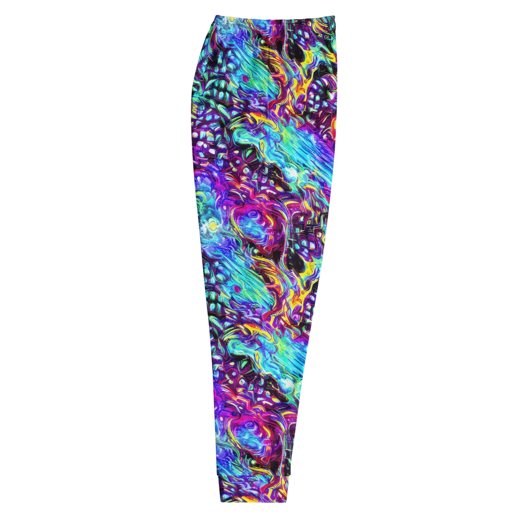 Electric Bloomscape on Men's Joggers — Right