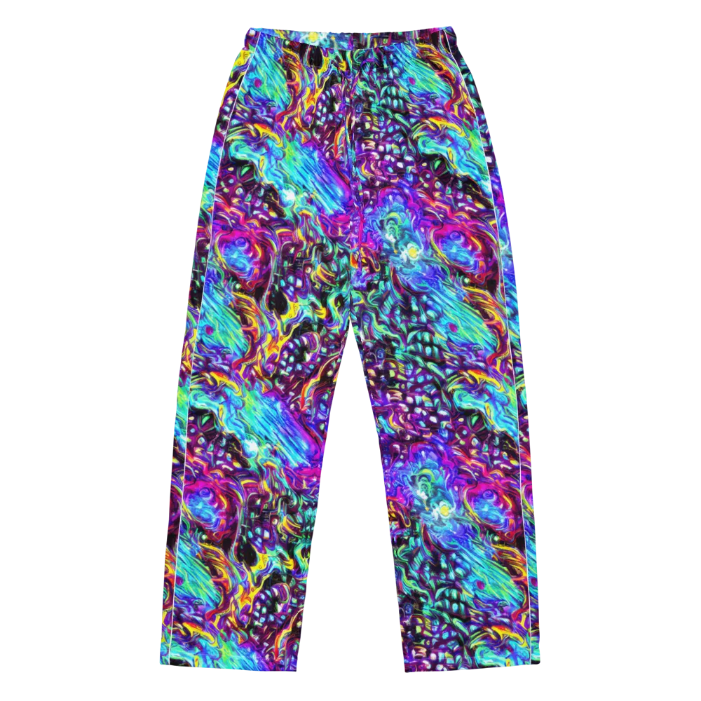 Electric Bloomscape on Women's Pajama Pants — Front