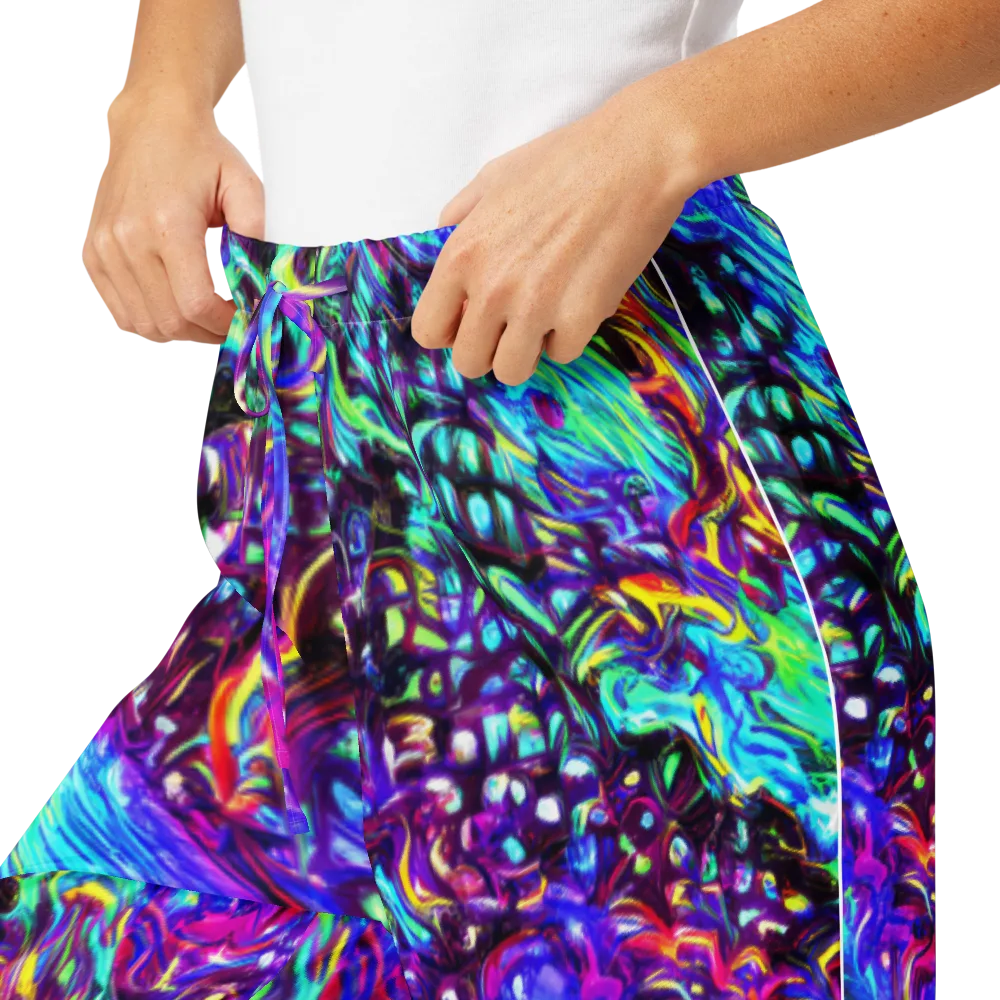 Electric Bloomscape on Women's Pajama Pants — Product details
