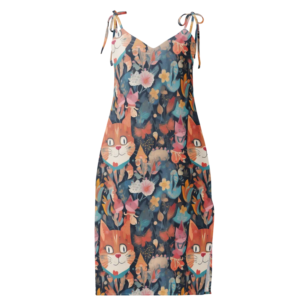Whiskers in Bloom on Slip Dress — Front