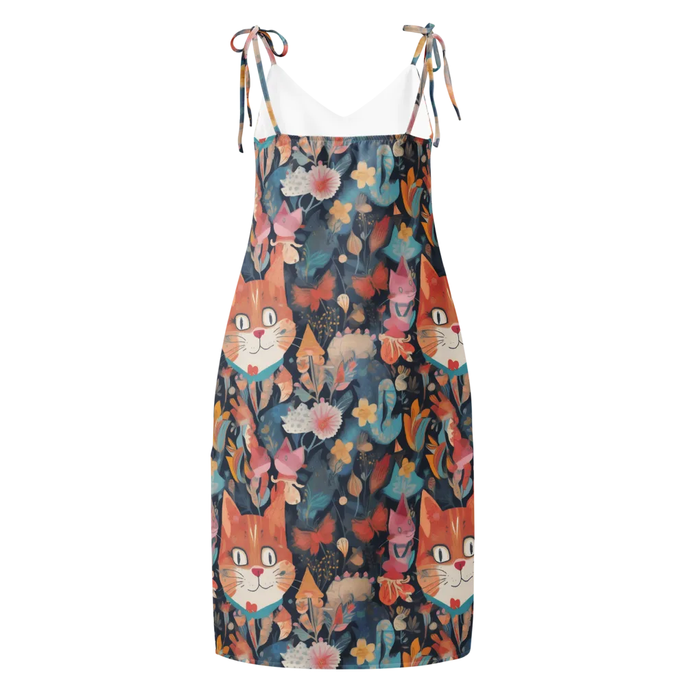Whiskers in Bloom on Slip Dress — Back