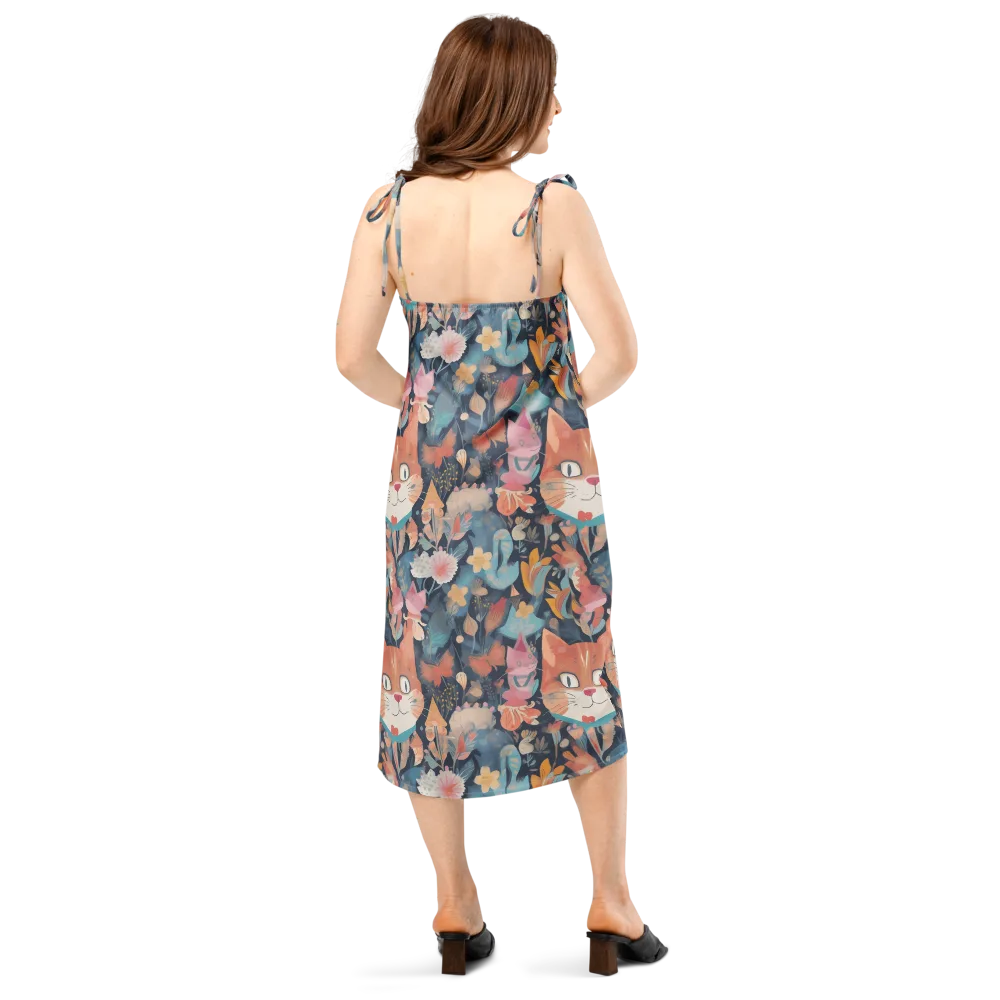 Whiskers in Bloom on Slip Dress — Back