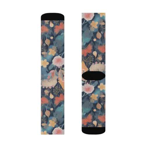 Whiskers in Bloom on a Socks