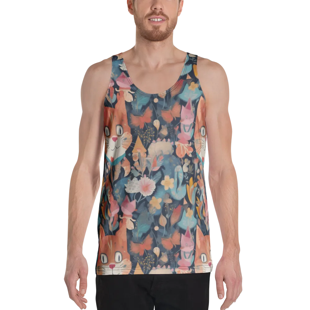 Whiskers in Bloom on Men's Tank Top — Front