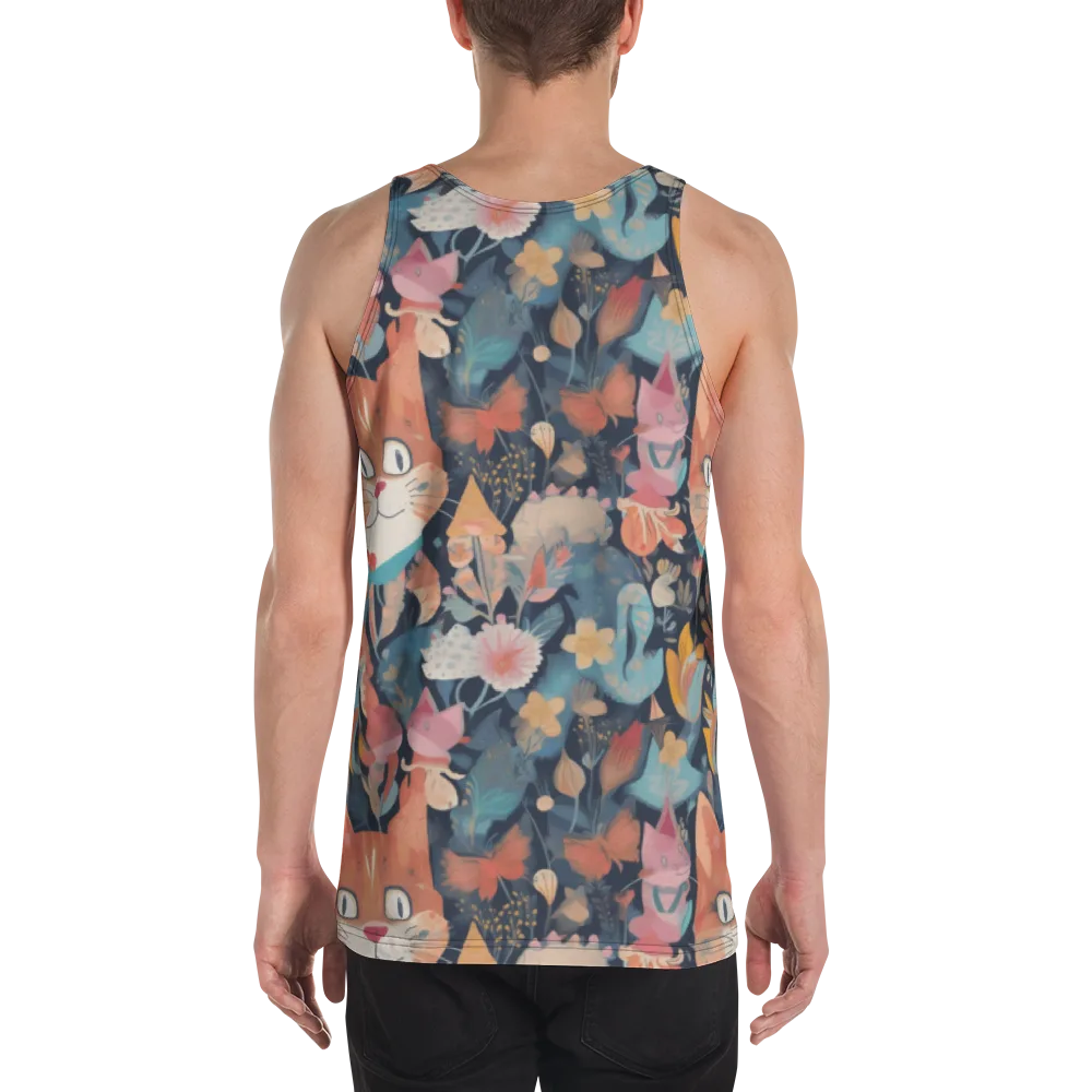 Whiskers in Bloom on Men's Tank Top — Back