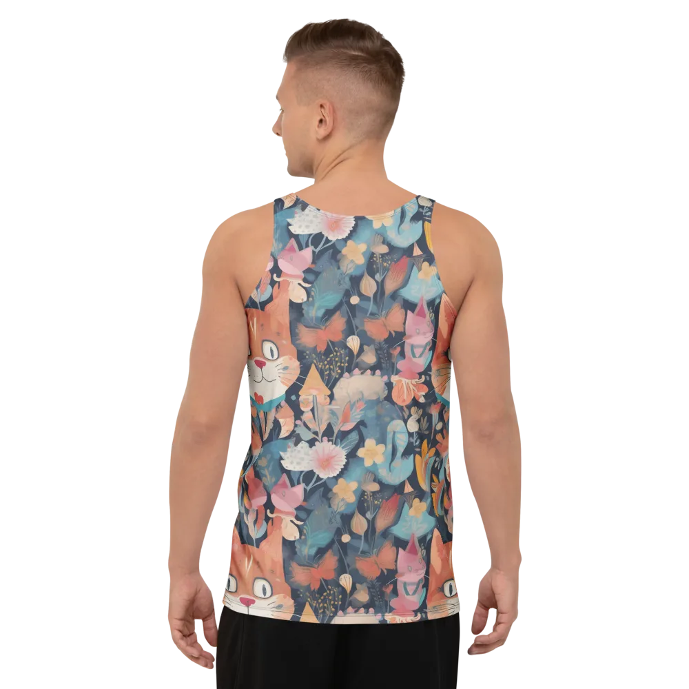 Whiskers in Bloom on Men's Tank Top — Back