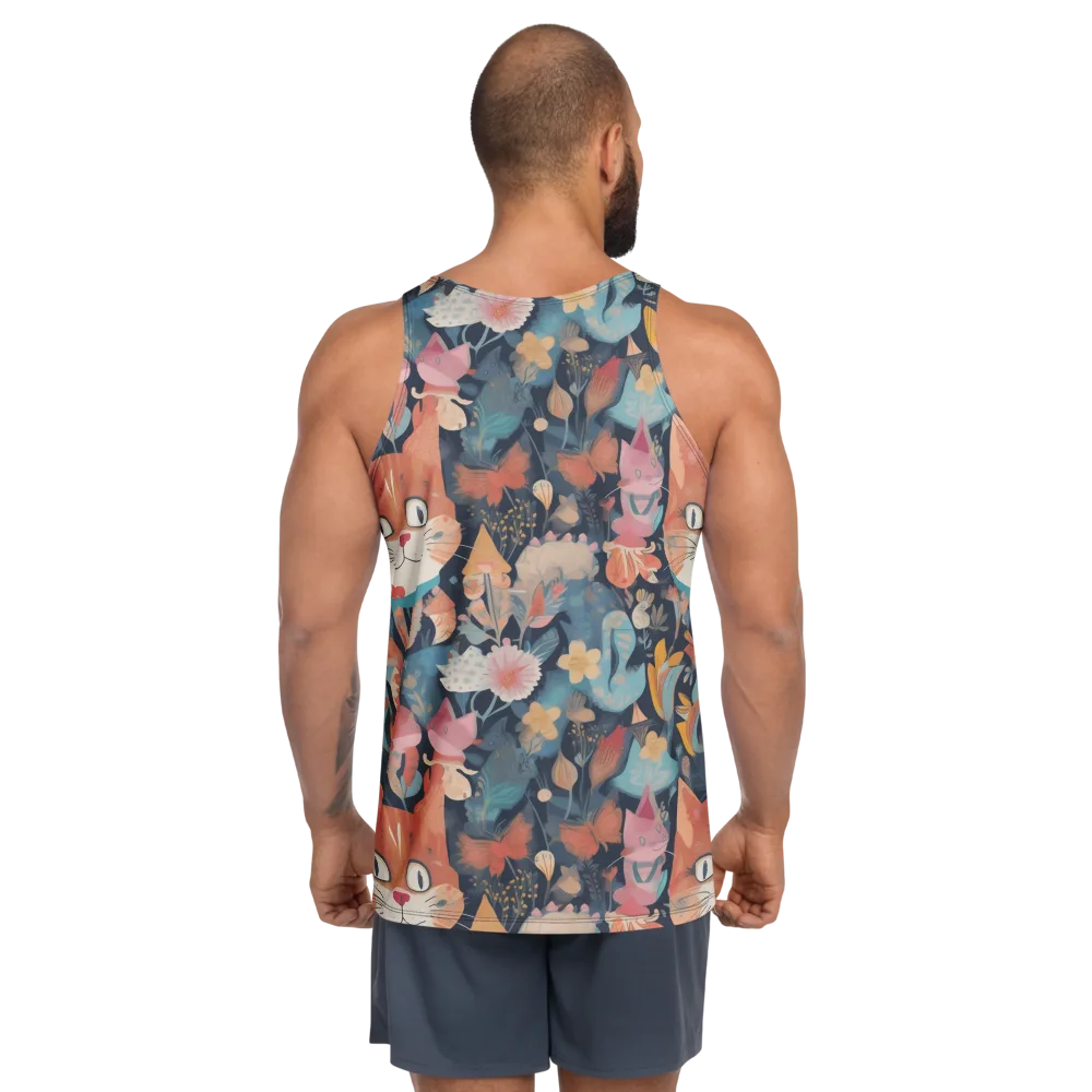 Whiskers in Bloom on Men's Tank Top — Back