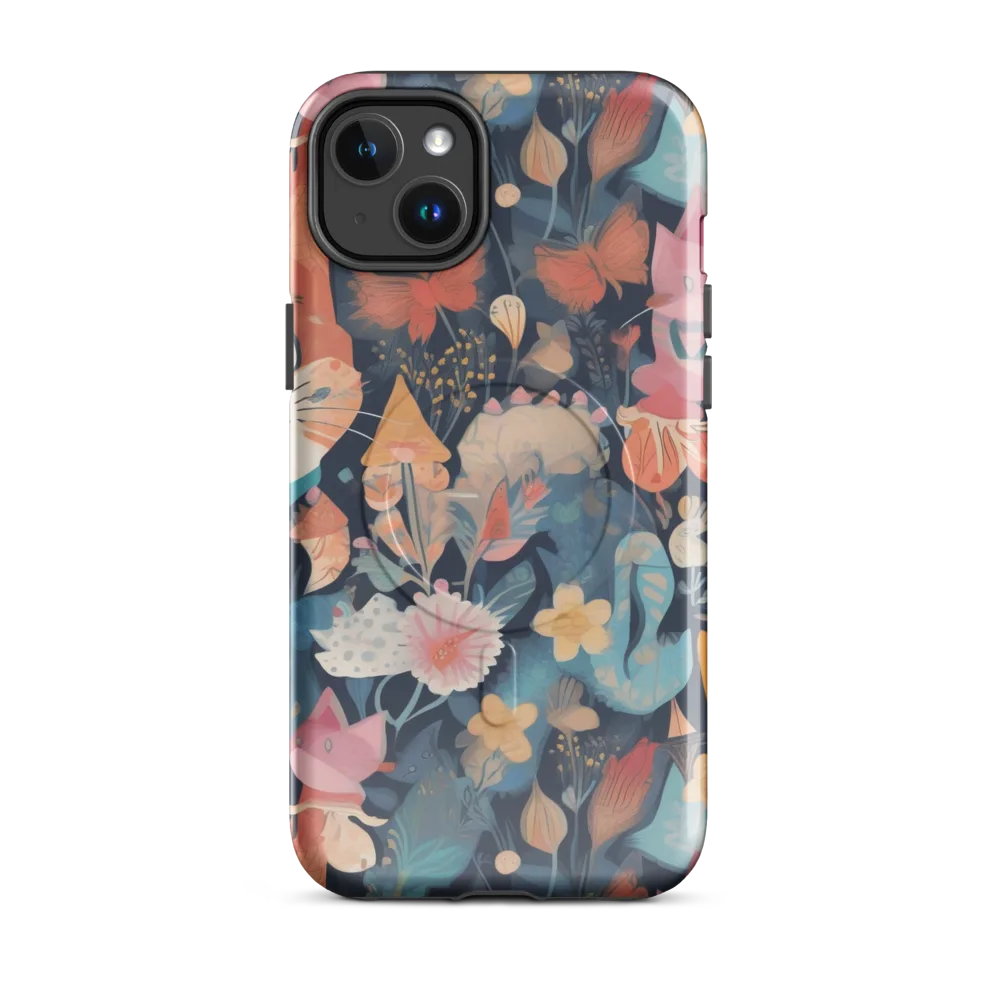 Whiskers in Bloom on MagSafe Tough Case for iPhone® — Front