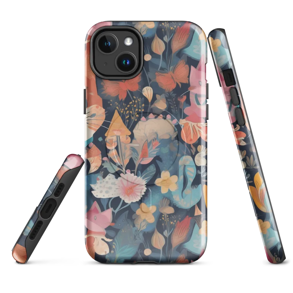 Whiskers in Bloom on MagSafe Tough Case for iPhone® — Front