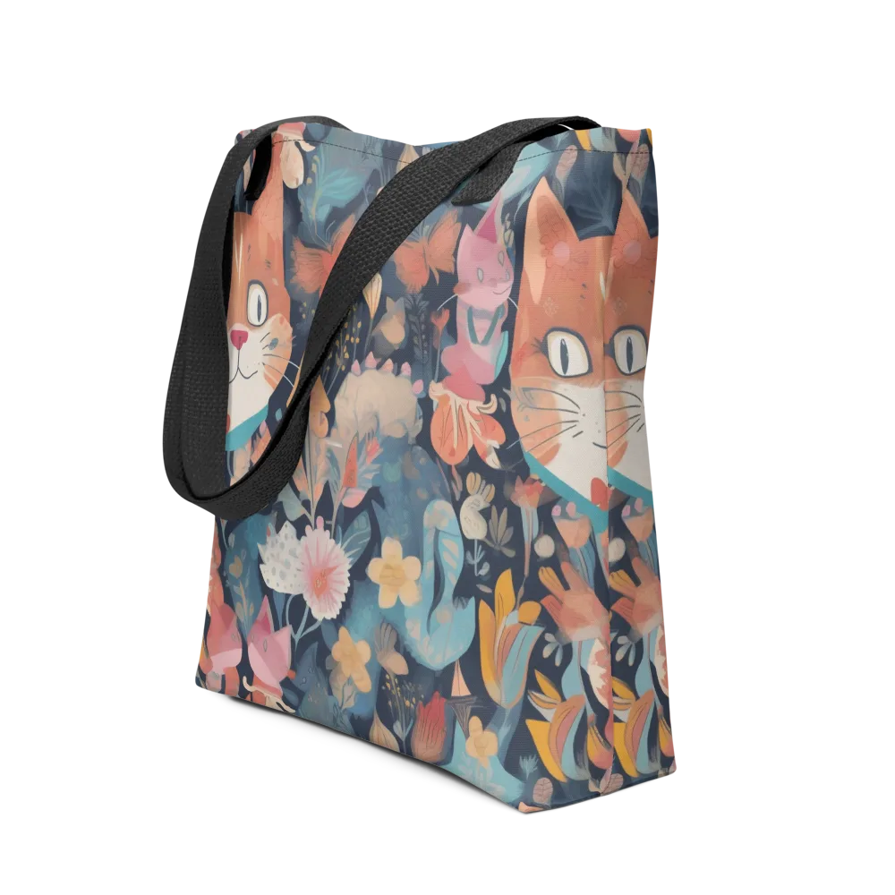 Whiskers in Bloom on Tote Bag — Front