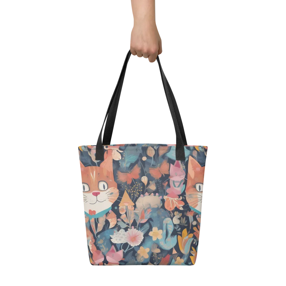 Whiskers in Bloom on Tote Bag — Front