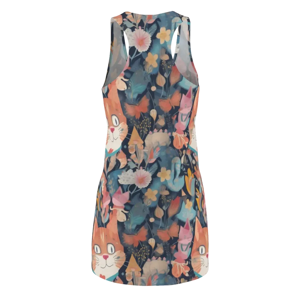 Whiskers in Bloom on Racerback Dress — Back