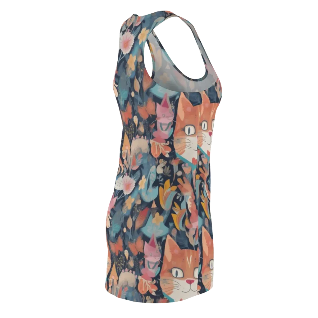 Whiskers in Bloom on Racerback Dress — Back Side