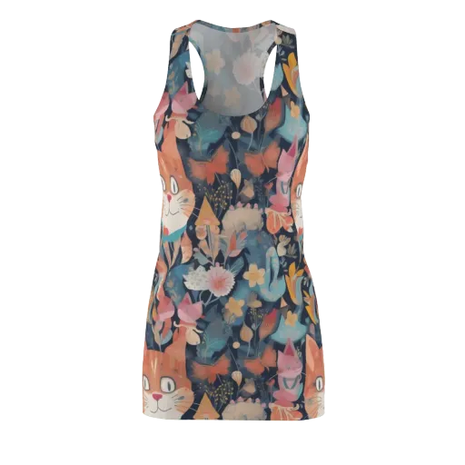 Whiskers in Bloom on a Racerback Dress