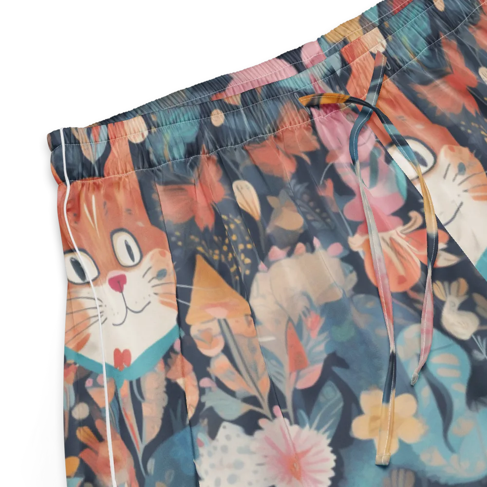 Whiskers in Bloom on Women's Pajama Shorts — Product details