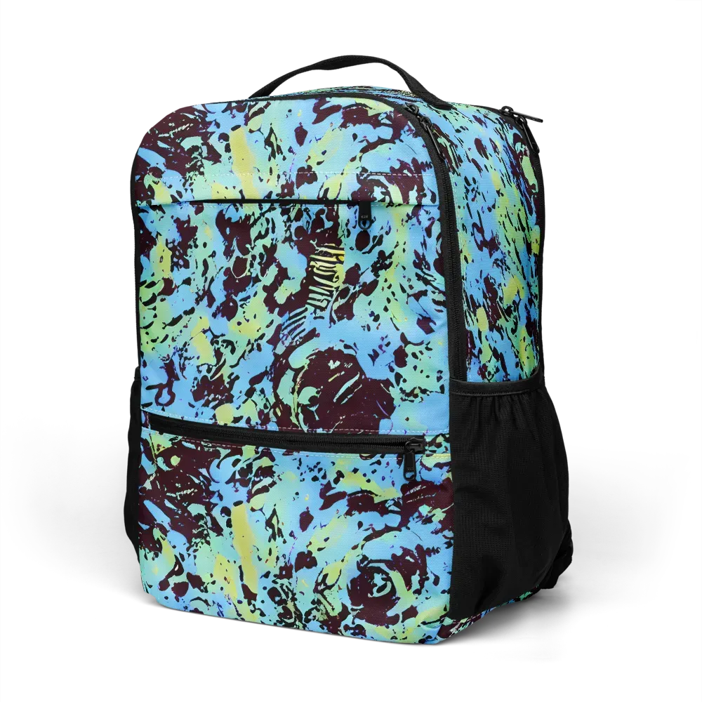 Aqua Static on Utility Backpack — Left Front