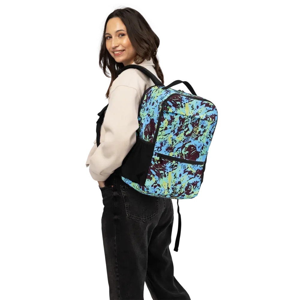 Aqua Static on Utility Backpack — Back