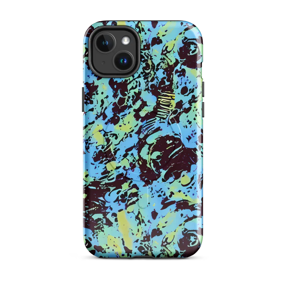 Aqua Static on MagSafe Tough Case for iPhone® — Front
