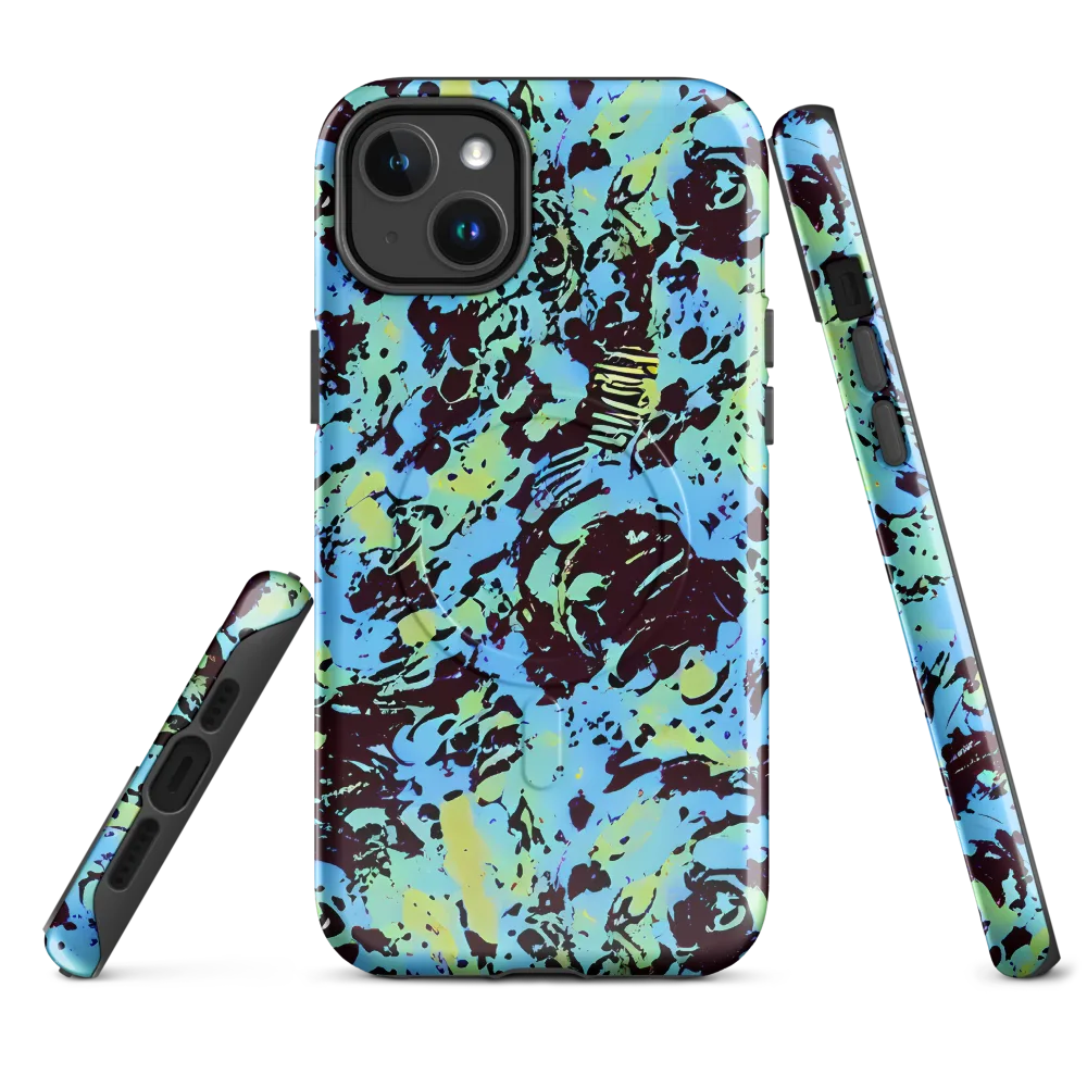 Aqua Static on MagSafe Tough Case for iPhone® — Front