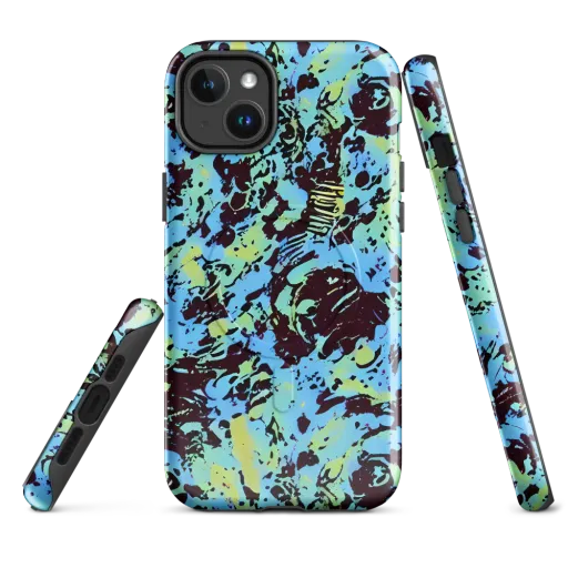 Aqua Static on a MagSafe Tough Case for iPhone®