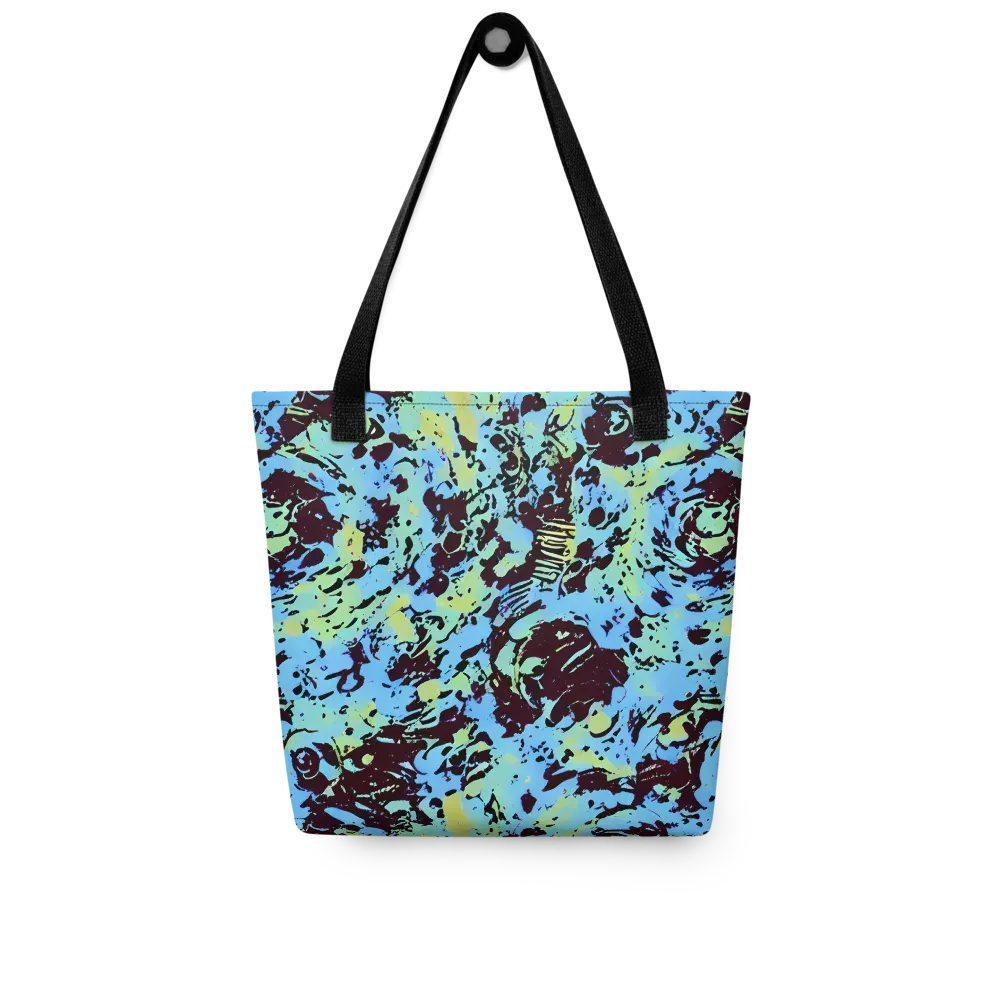 Aqua Static on Tote Bag — Front