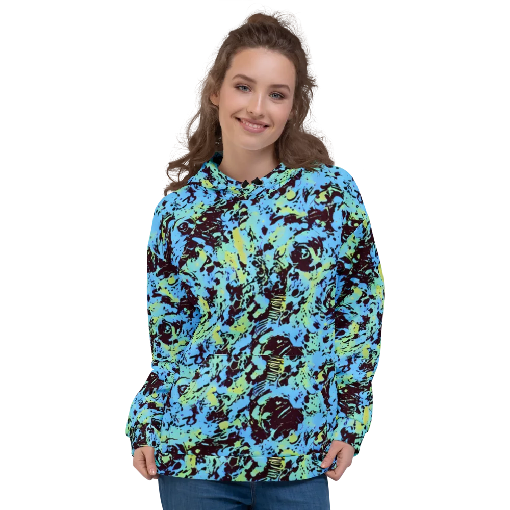 Aqua Static on Hoodie — Front